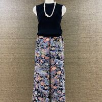 沖縄紅型着物ならのワイドパンツ