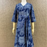 麻の着物ワンピース