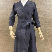 紬カシュクールワンピース