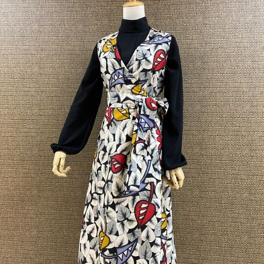 銘仙カシュクールワンピース