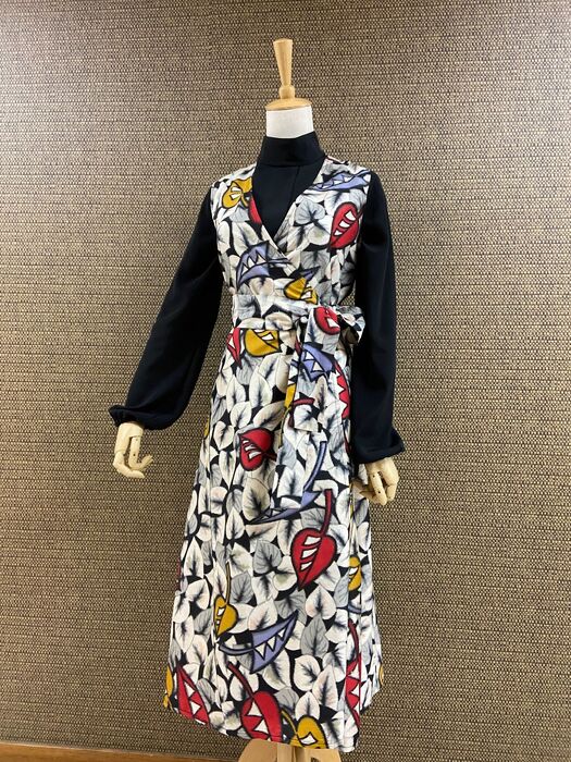 銘仙カシュクールワンピース