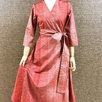 着物カシュクールワンピース