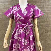 銘仙着物ワンピース