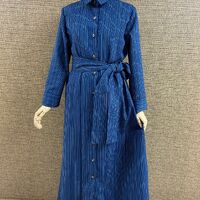 着物リメイクシャツワンピース