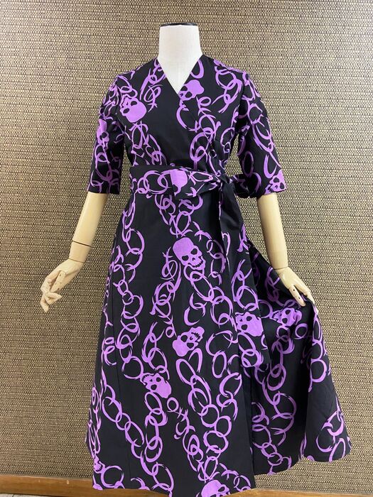 浴衣カシュクールワンピース