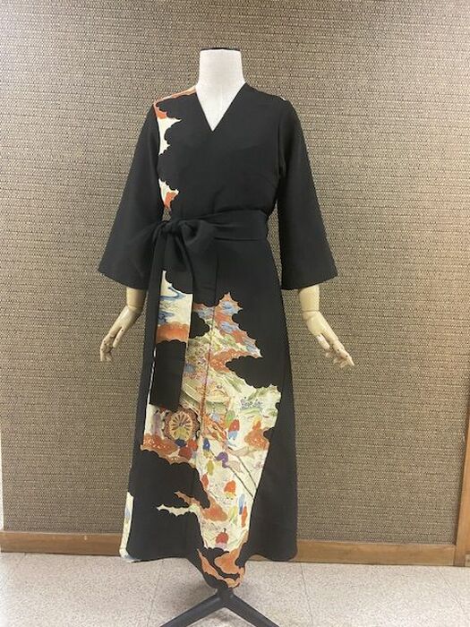 留袖カシュクールワンピース