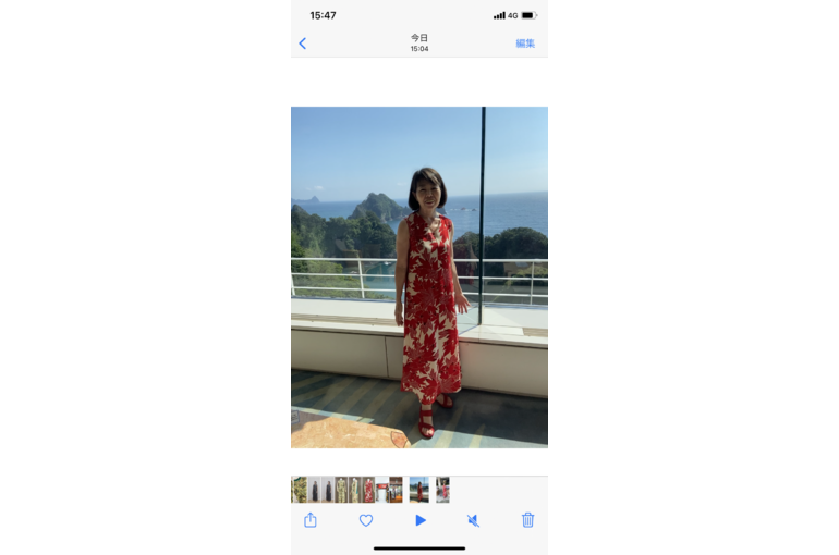温泉旅行着物リメイク