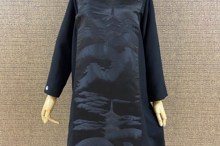 喪服の着物、帯からのワンピース
