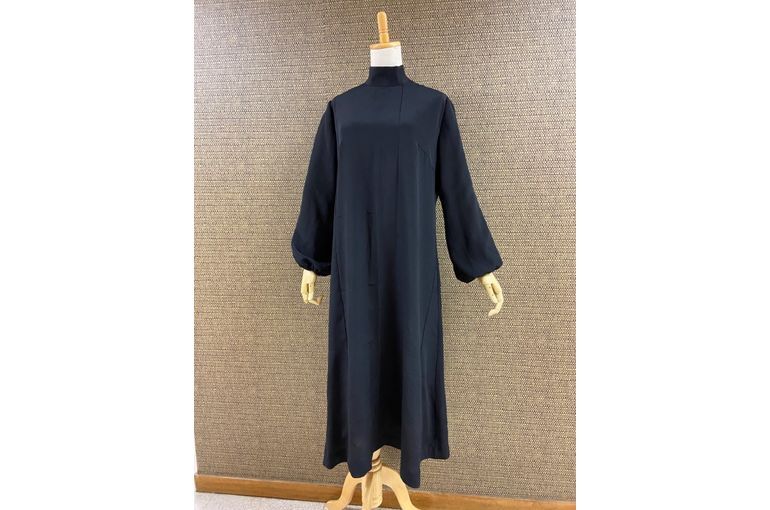喪服の着物リメイクワンピース