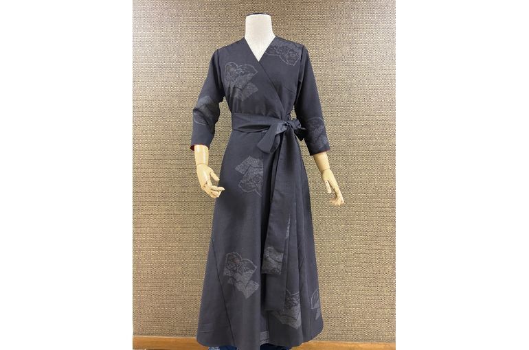着物カシュクールワンピース