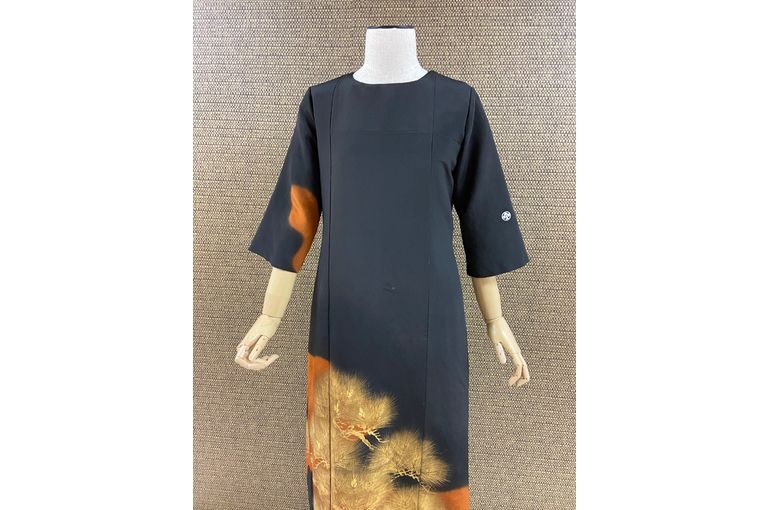 留袖リメイクワンピース