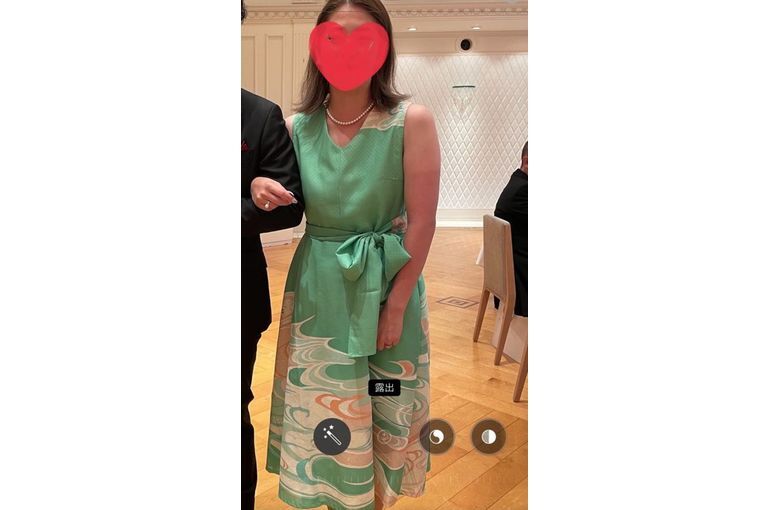 着物リメイクワンピース