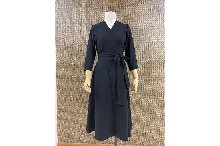 喪服着物リメイクワンピース