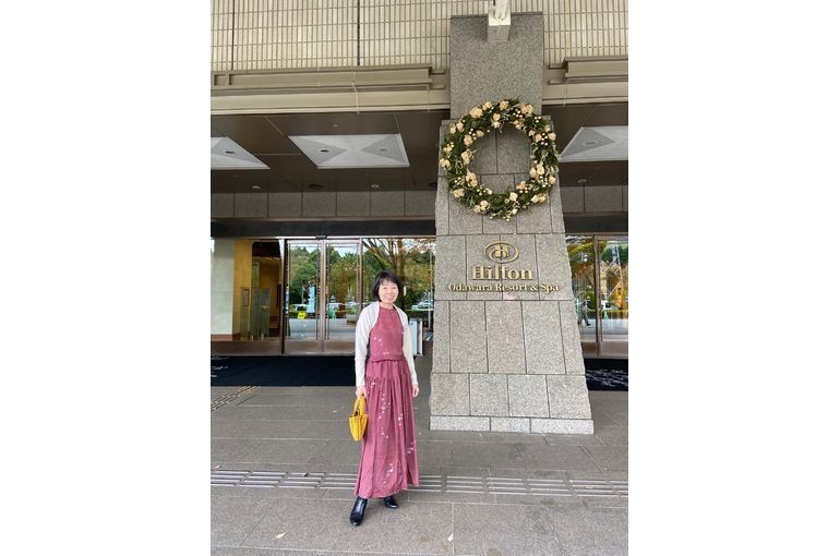 着物リメイク旅行コーデ