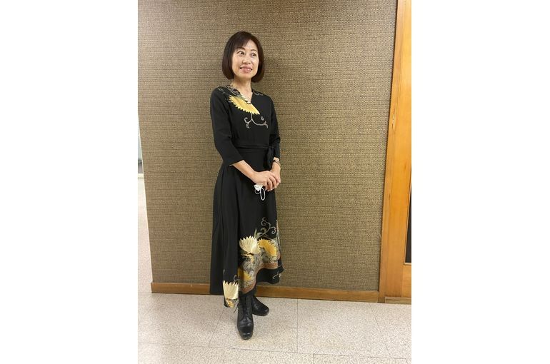 留袖カシュクールワンピース