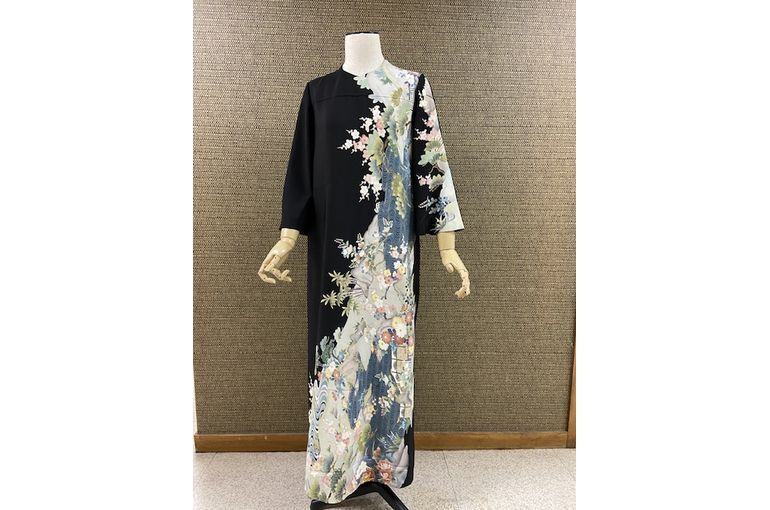 着物リメイクドレス