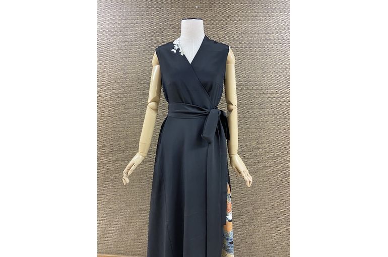 留袖カシュクールワンピース