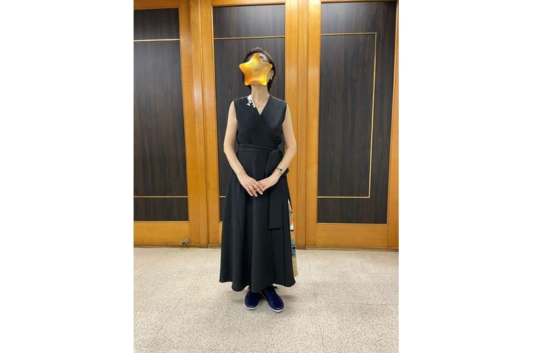 留袖カシュクールワンピース