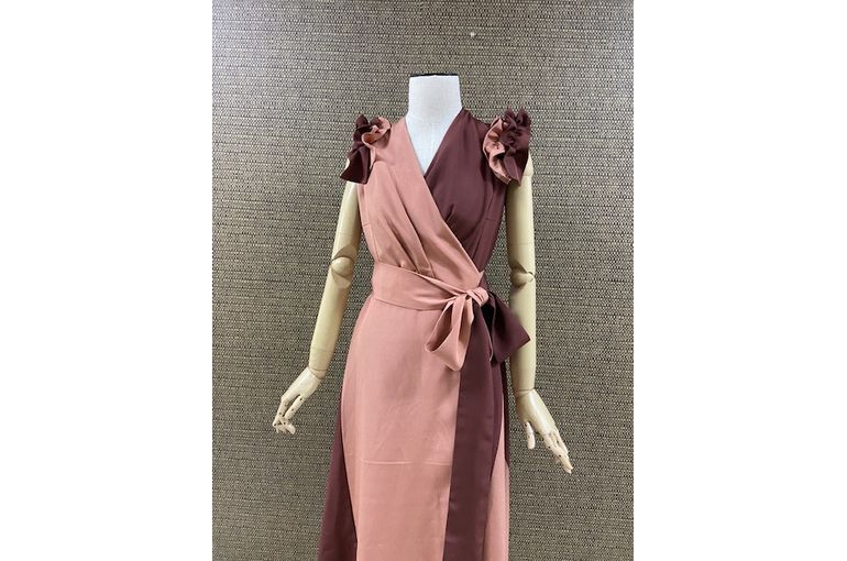 着物カシュクールワンピース