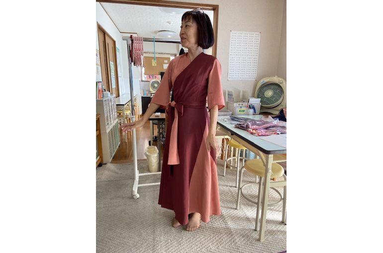 着物リメイクワンピース