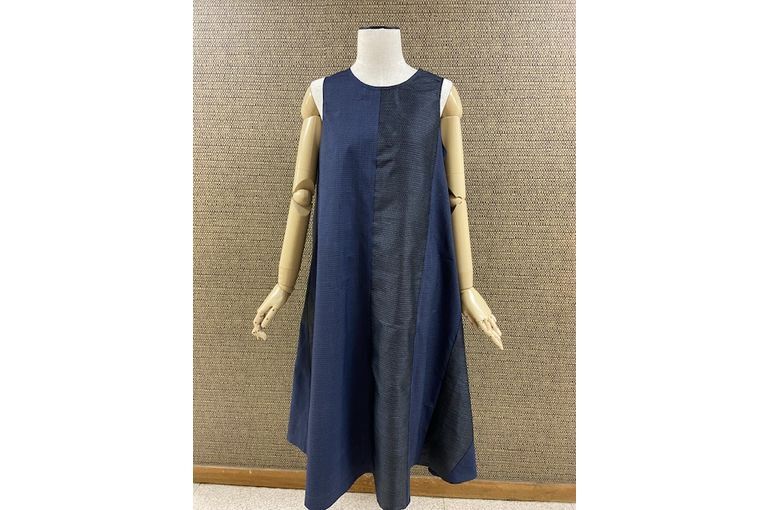 大島紬ワンピース