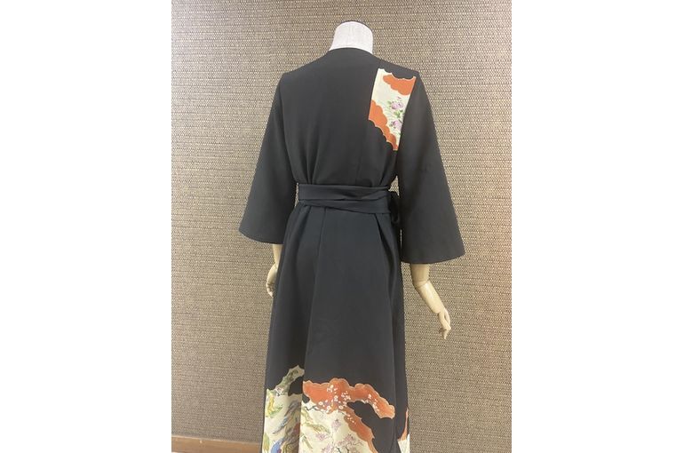 着物カシュクールワンピース