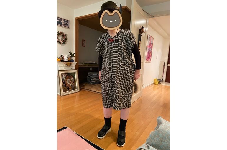 ウール着物チュニック