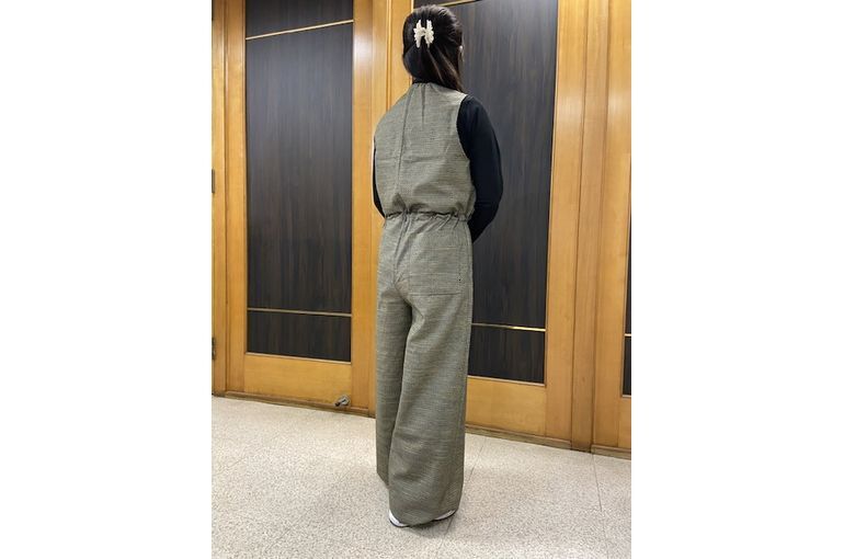 ウール着物オールインワン