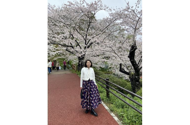 お花見着物リメイク