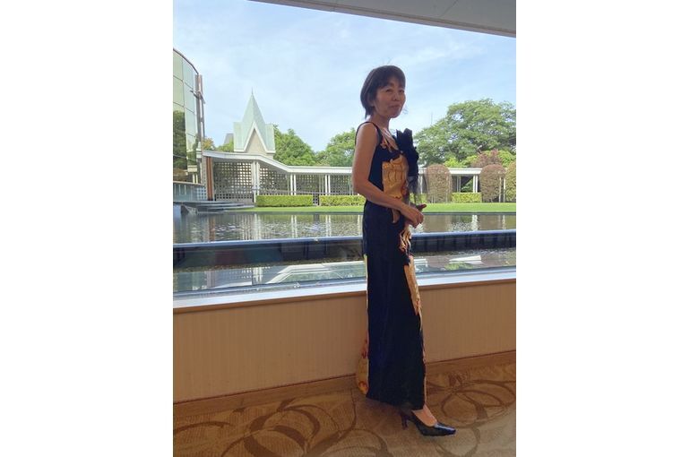 帯ドレス