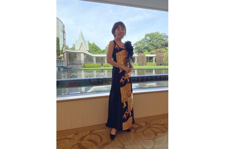 帯ドレス