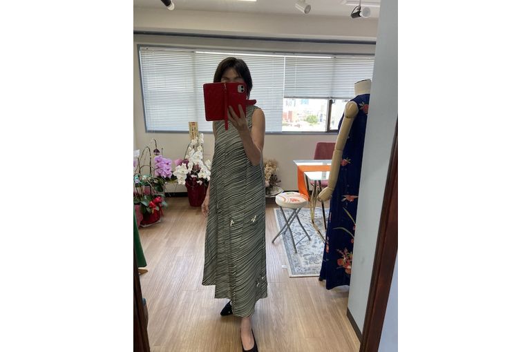 着物リメイクワンピース